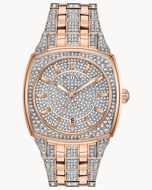 Bulova Phantom Crystal Men's Two-Tone Watch 98B324 – product image 4