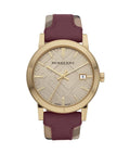 Burberry Women's Watch The City Check Champagne BU9017