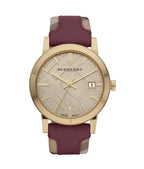 Burberry Women's Watch The City Check Champagne BU9017