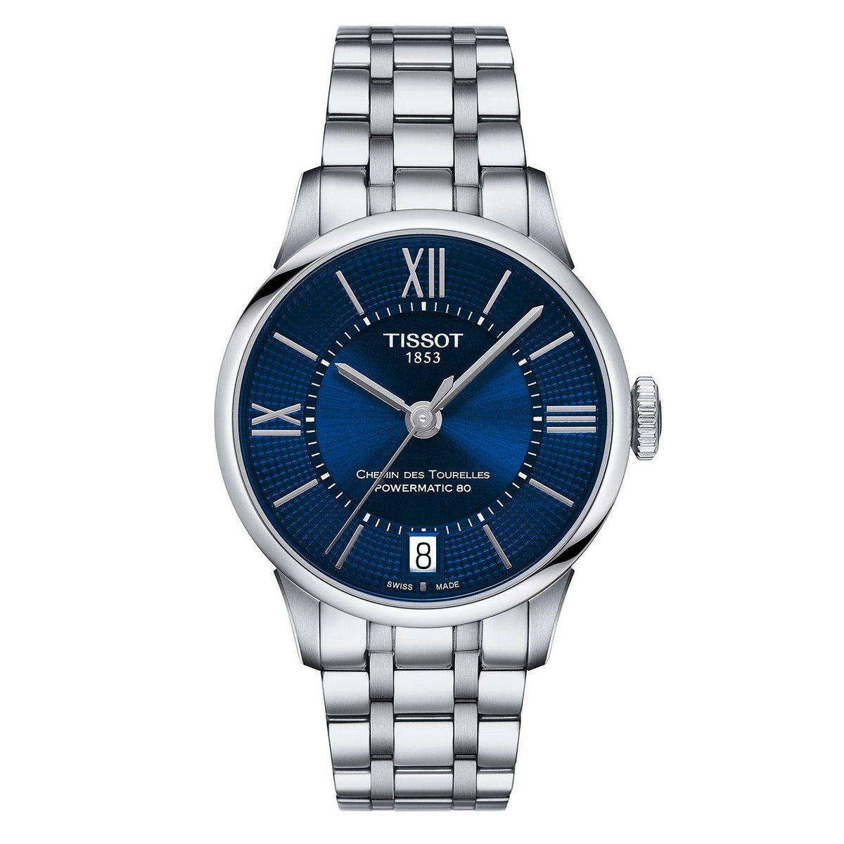 Tissot Women's Automatic Watch Chemin Des Tourelles Powermatic 80 Blue T0992071104800 1