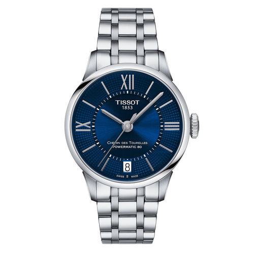 Tissot Women's Automatic Watch Chemin Des Tourelles Powermatic 80 Blue T0992071104800 1