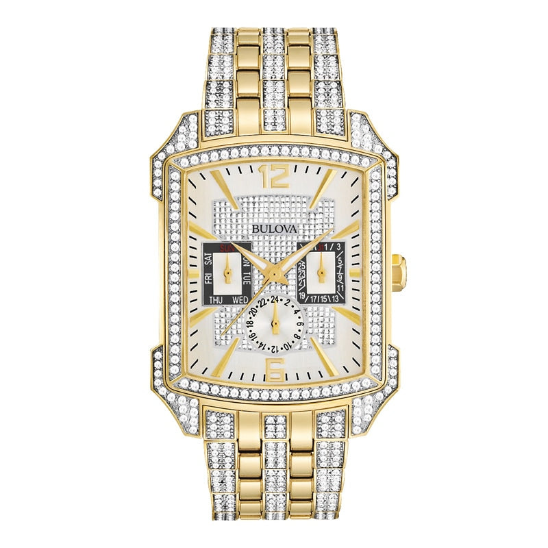 Bulova Crystal Men's Gold Watch 98C109 – product image 4