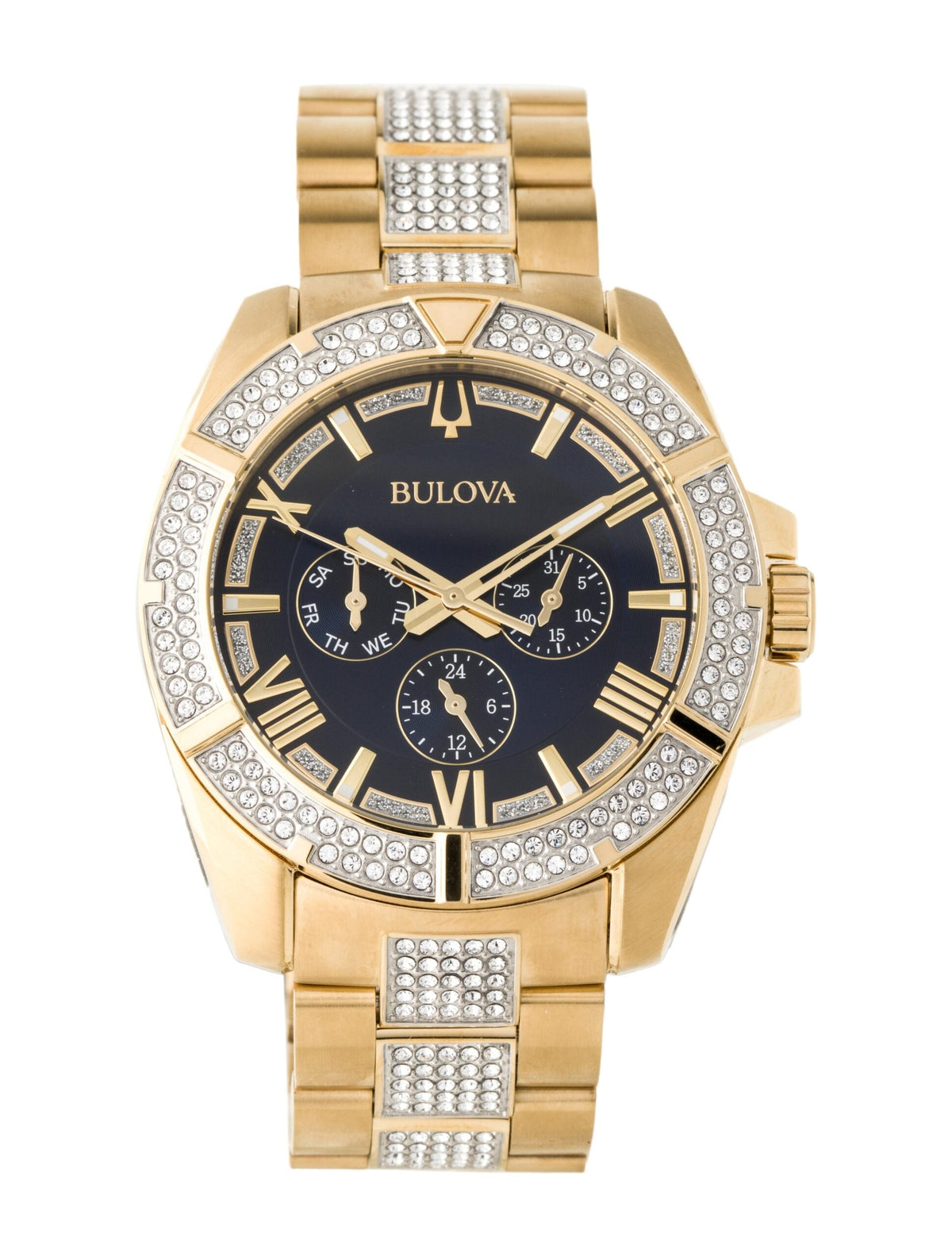 Bulova Crystal Men's Gold Watch 98C128 – product image 3