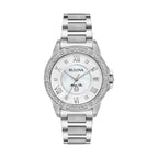 Bulova Marine Star Women's Silver Watch 96R232