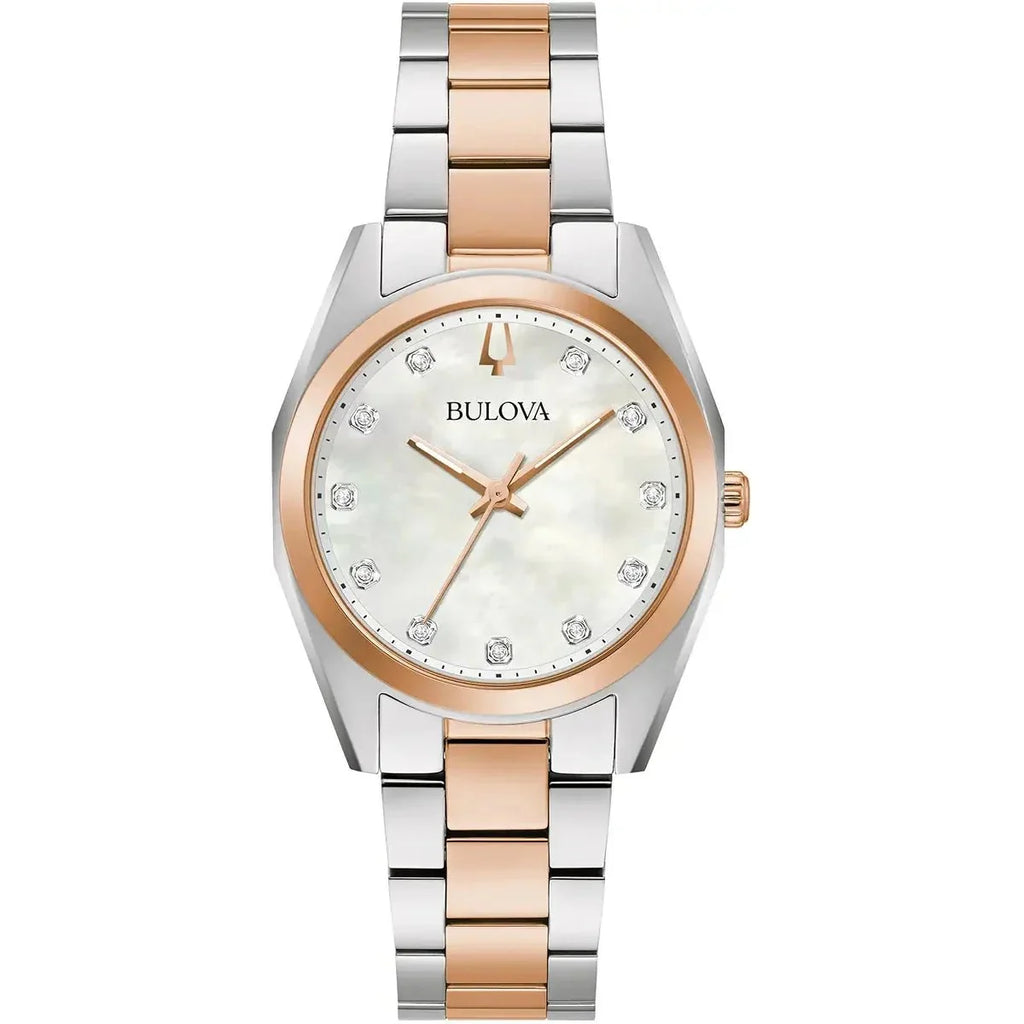 Bulova Surveyor Women's Mother Of Pearl Watch 98P207