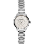Women's Silver The Classic Stainless Steel Burberry Watch BU10108