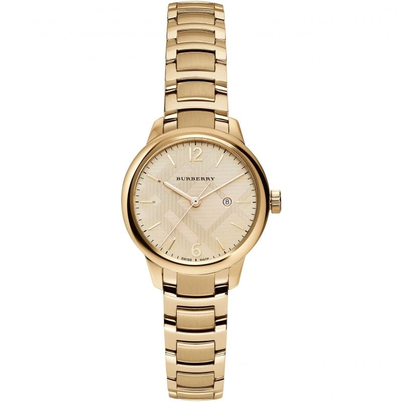 Women's Gold The Classic Stainless Steel Burberry Watch BU10109