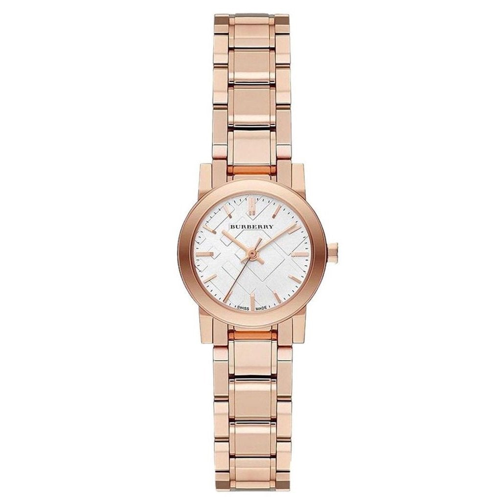Women's Swiss Rose Gold Tone Stainless Steel Burberry Watch BU9204