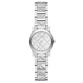 Women's The City Engraved Silver Steel Burberry Bracelet Watch BU9233