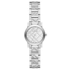 Women's The City Engraved Silver Steel Burberry Bracelet Watch BU9233