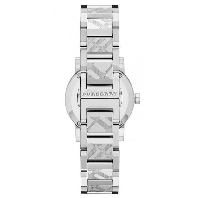 Women's The City Engraved Silver Steel Burberry Bracelet Watch BU9233 – product image 2