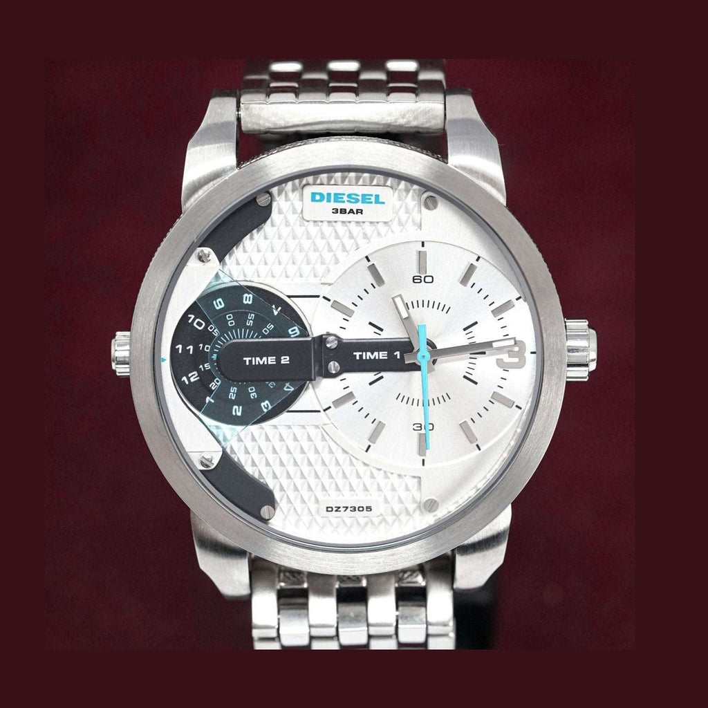 Diesel DZ7305 Men's Mini Daddy Silver Watch – product image 3