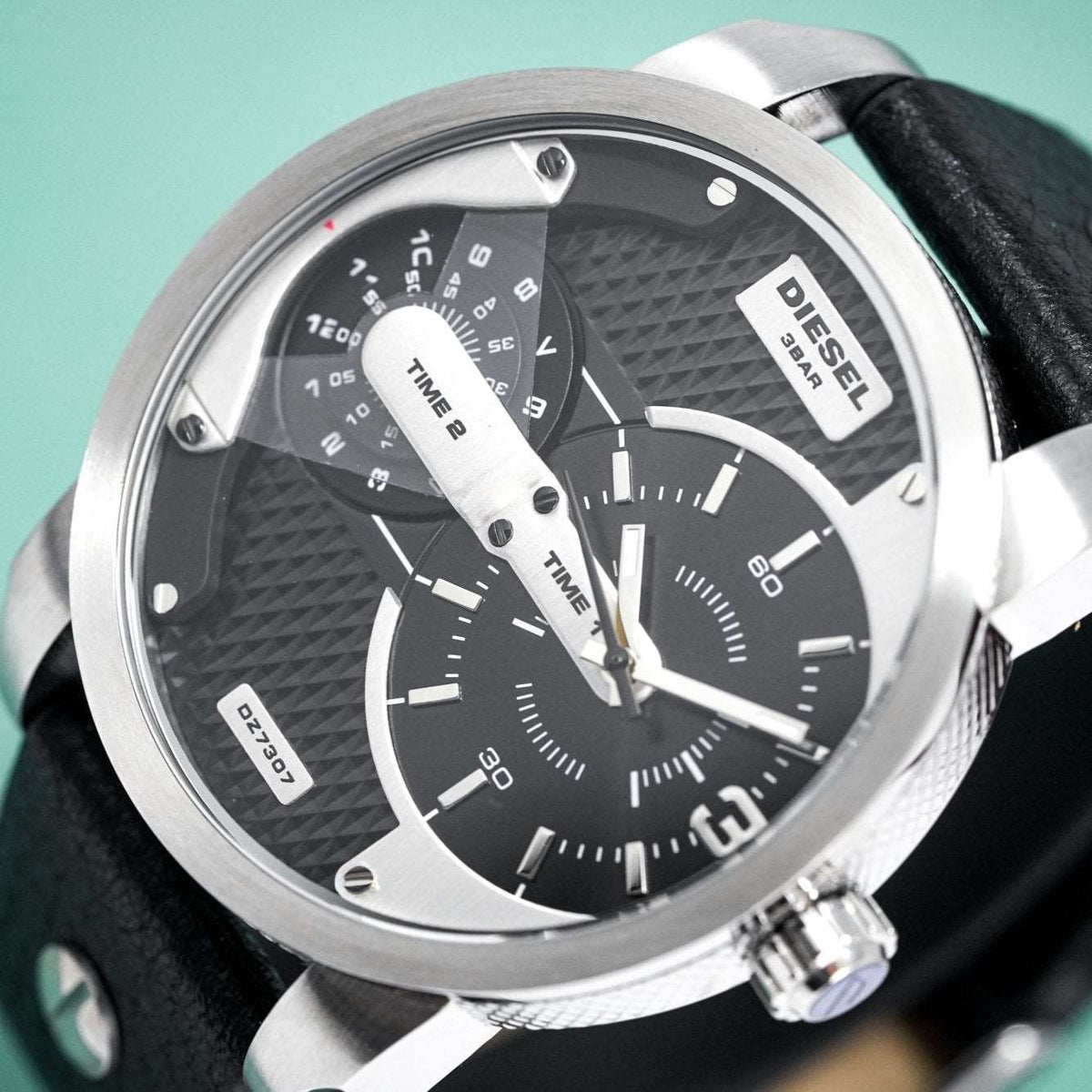 Diesel DZ7307 Men's Mini Daddy Silver Black Watch – product image 2