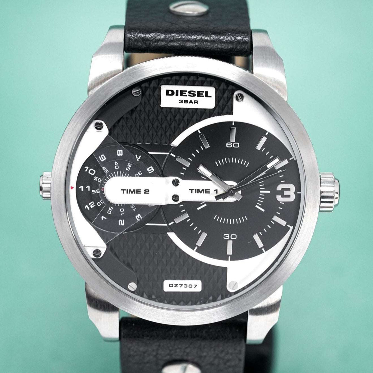 Diesel DZ7307 Men's Mini Daddy Silver Black Watch – product image 4