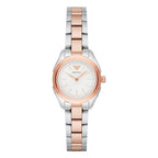 Emporio Armani Ar11029 Women's Rose Gold Two Tone Watch