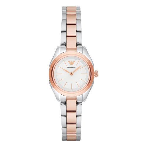 Emporio Armani Ar11029 Women's Rose Gold Two Tone Watch