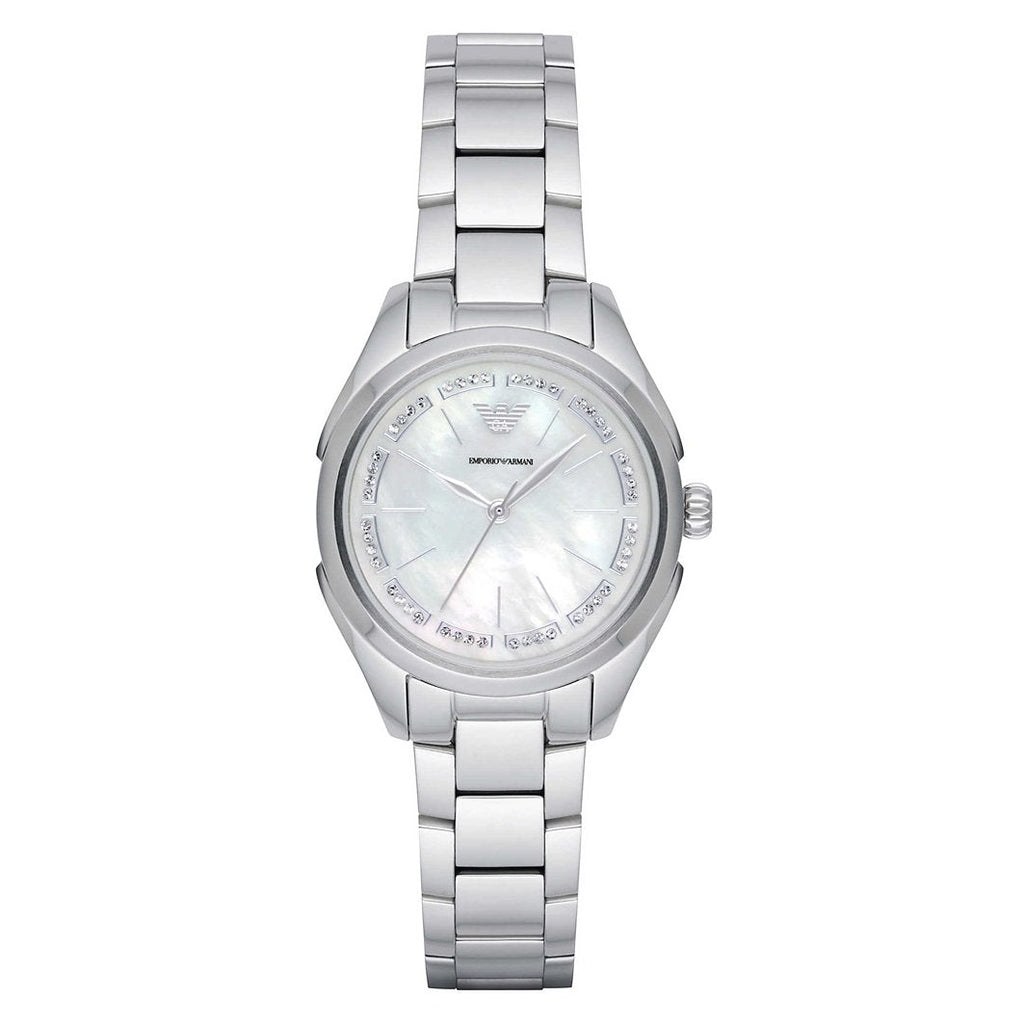 Emporio Armani Ar11030 Women's Valeria Silver Watch