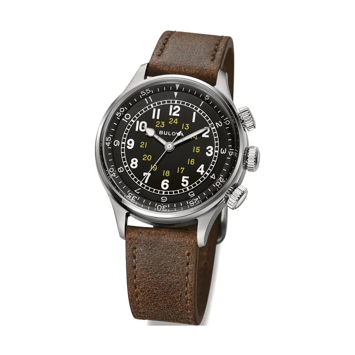 Bulova A-15 Pilot Automatic Men's Black Watch 96A245 – product image 3