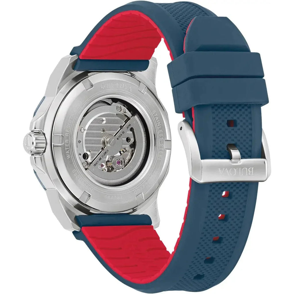 Bulova Marine Star Auto Men's Blue Watch 98A282 – product image 2