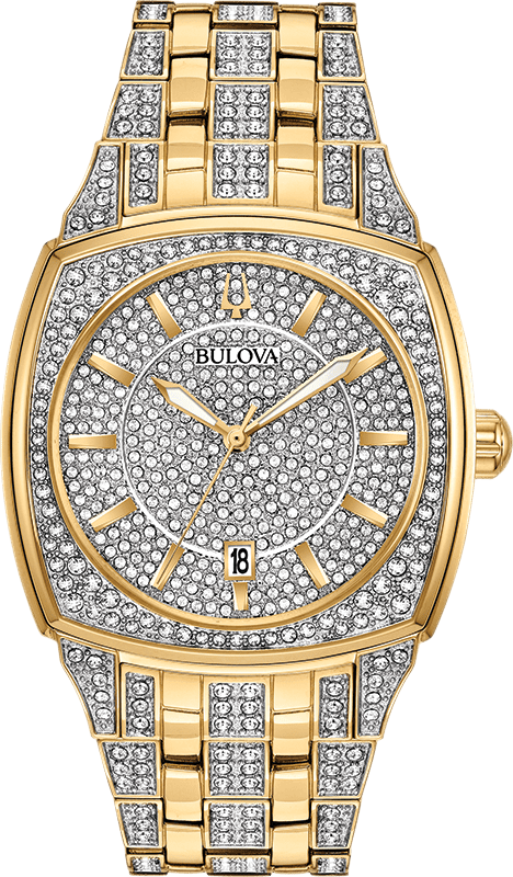 Bulova Phantom Crystal Men's Silver Watch 98B323 – product image 2