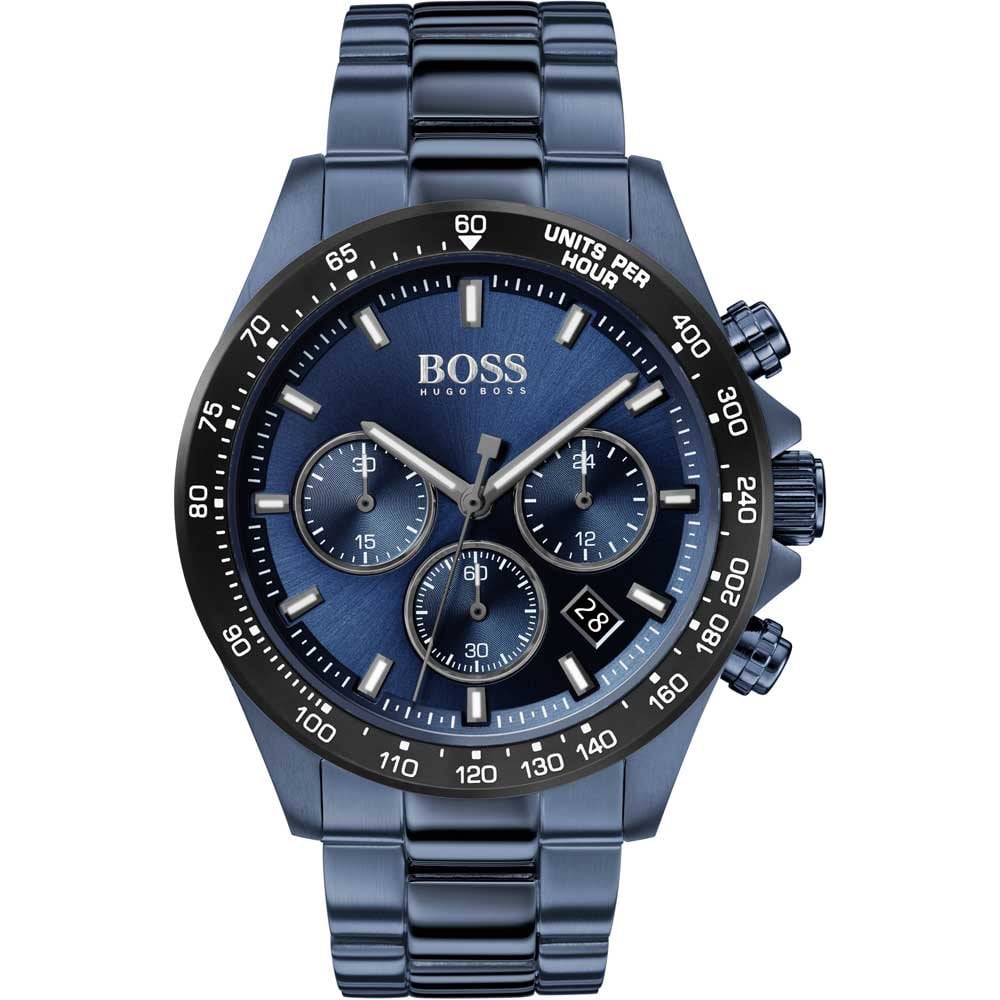 Hugo Boss Men's Hb1513758 Hero Blue Steel Chronograph Watch
