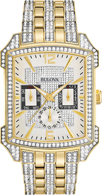 Bulova Crystal Men's Gold Watch 98C109 – product image 5