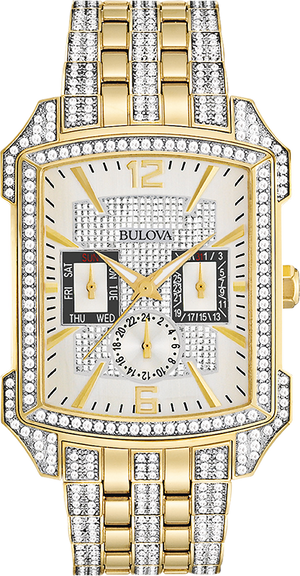 Bulova Crystal Men's Gold Watch 98C109 – product image 5