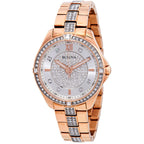 Bulova Crystal Women's Rose Gold Watch 98L229