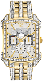 Bulova Crystal Men's Gold Watch 98C109 – product image 3