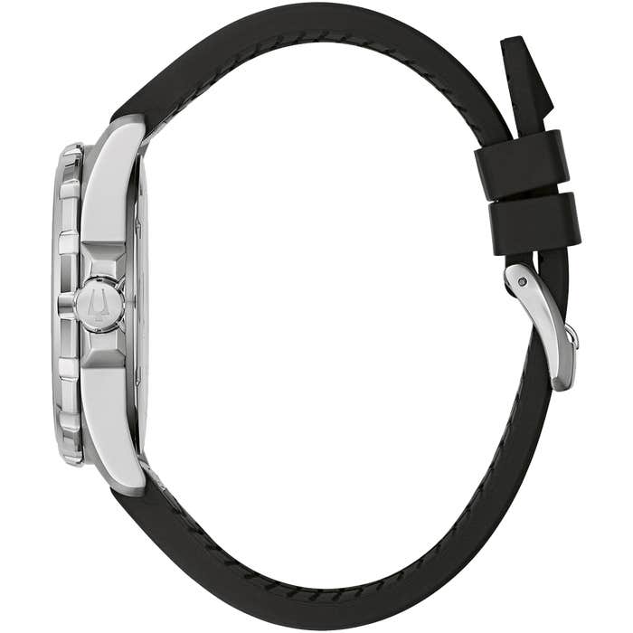 Marine Star Black Leather Watch 96b337 – product image 2