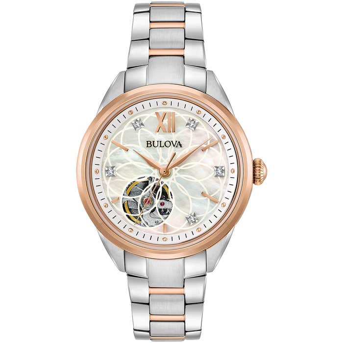 Bulova Sutton Women's Two-Tone Rose Gold Watch 98P170