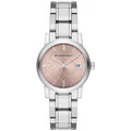 Burberry Women's Watch Check Stamped Pink BU9124