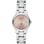 Burberry Women's Watch Check Stamped Pink BU9124