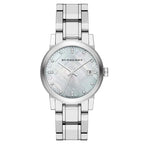 Burberry Women's Watch Check Stamped Silver BU9125