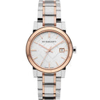 Burberry Women's Watch Check Stamped Two Tone BU9105