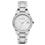 Burberry Women's Watch Check Stamped Silver BU9100