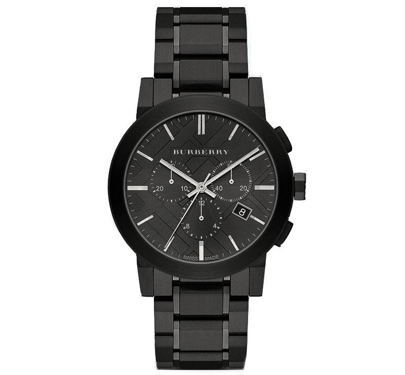 Burberry Men's Watch Chronograph The City Black PVD BU9354