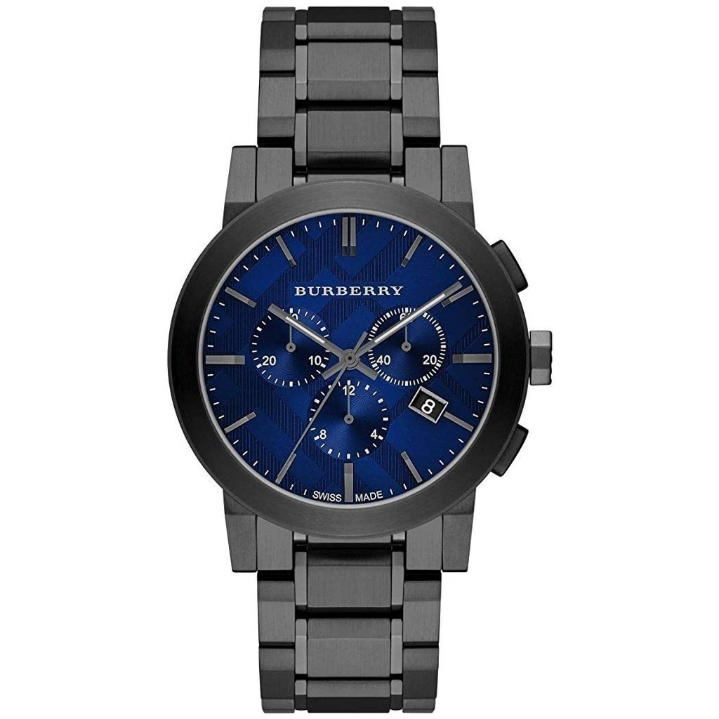 Burberry Men's Watch Chronograph The City Gun Metal BU9365