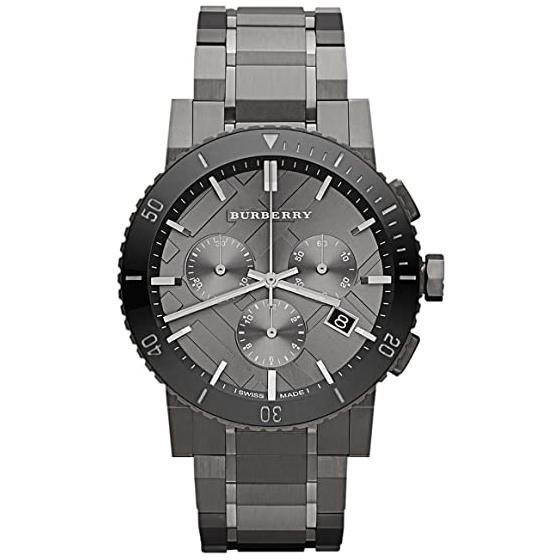 Burberry Men's Watch Chronograph The City Gunmetal Grey BU9381