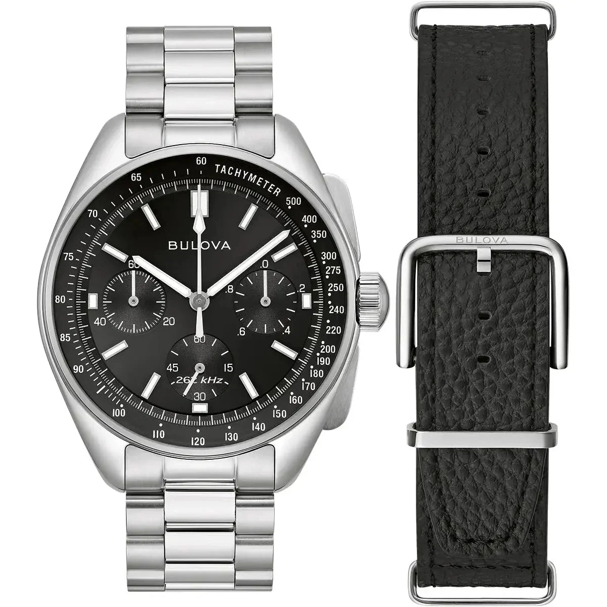 Bulova Lunar Pilot Chrono Men's Silver Watch 96K111 – product image 5