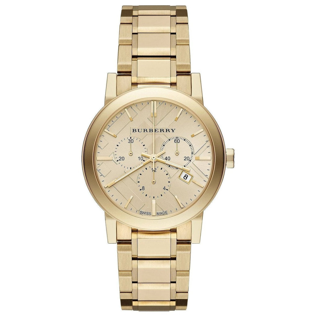 Women's Gold Tone Stainless Steel Chronograph Burberry Watch BU9753