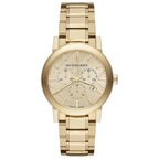 Women's Gold Tone Stainless Steel Chronograph Burberry Watch BU9753