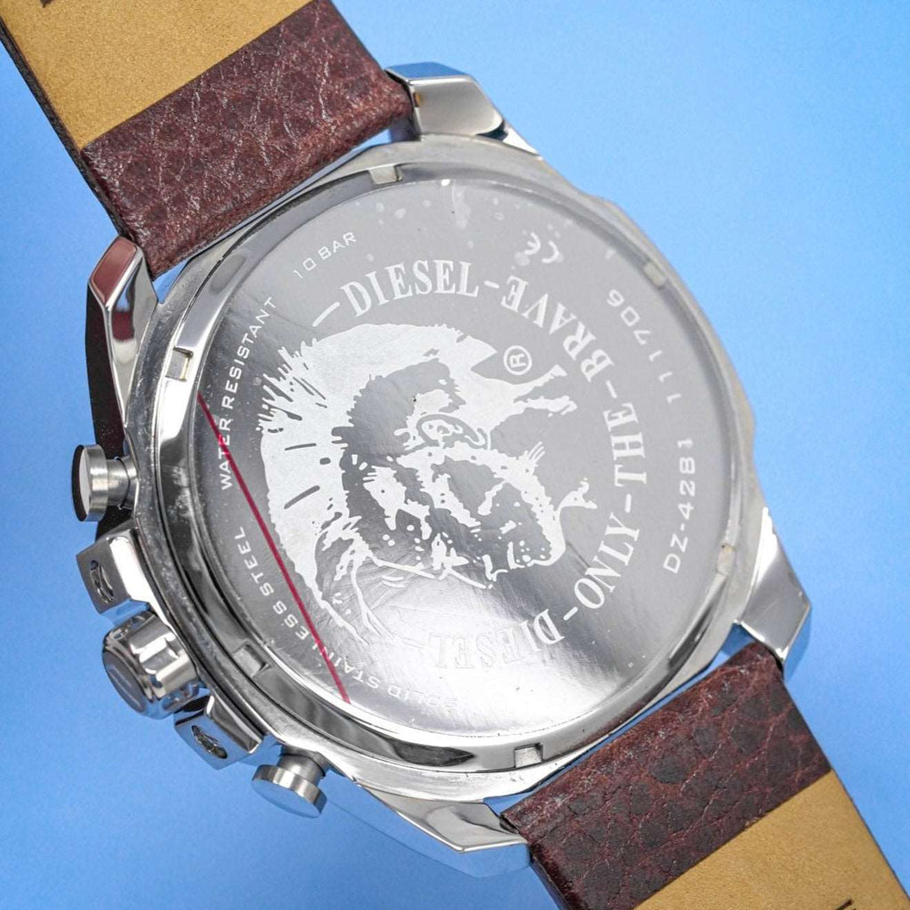 Diesel DZ4281 Men's Chronograph Mega Chief Blue Brown Watch – product image 2
