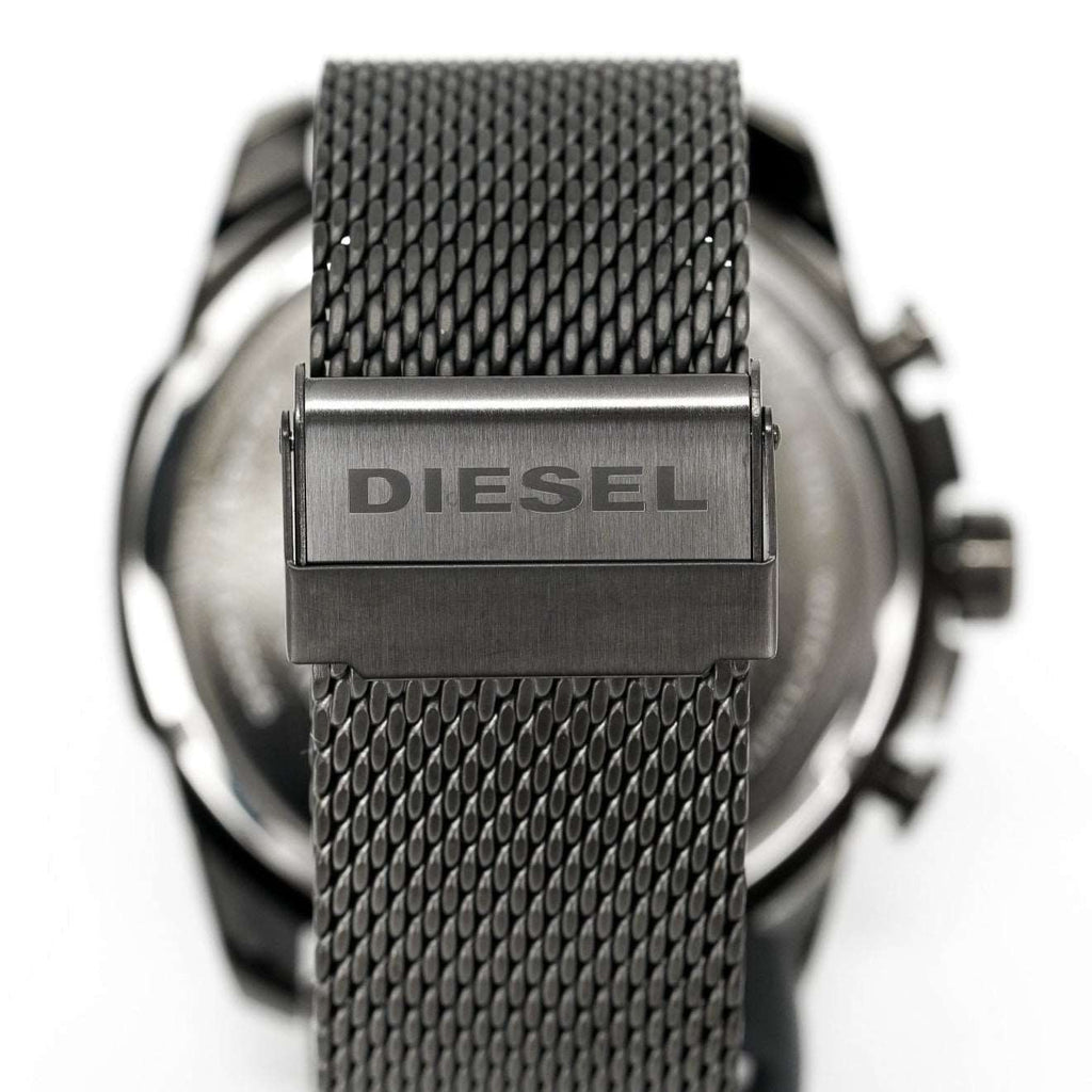Diesel DZ4527 Men's Chronograph Mega Chief Gunmetal Mesh Watch – product image 3