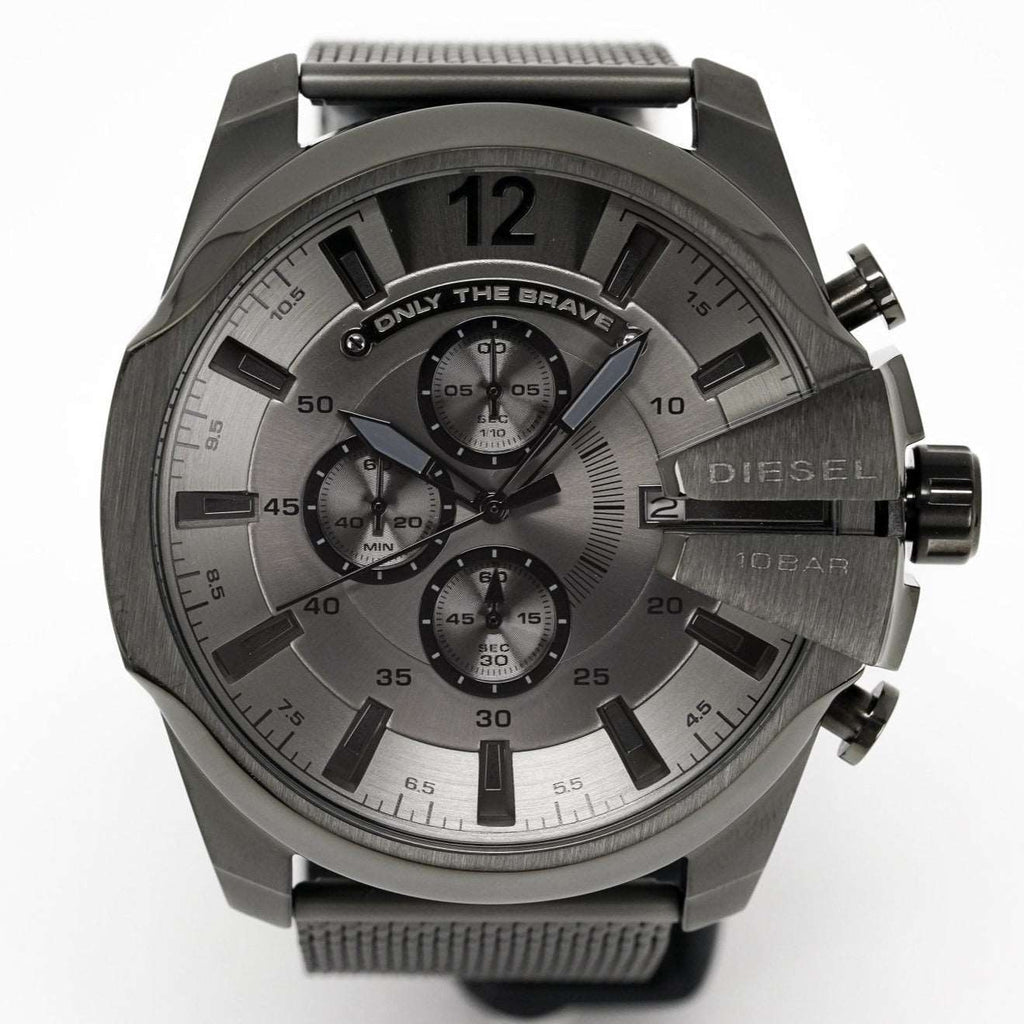 Diesel DZ4527 Men's Chronograph Mega Chief Gunmetal Mesh Watch – product image 4
