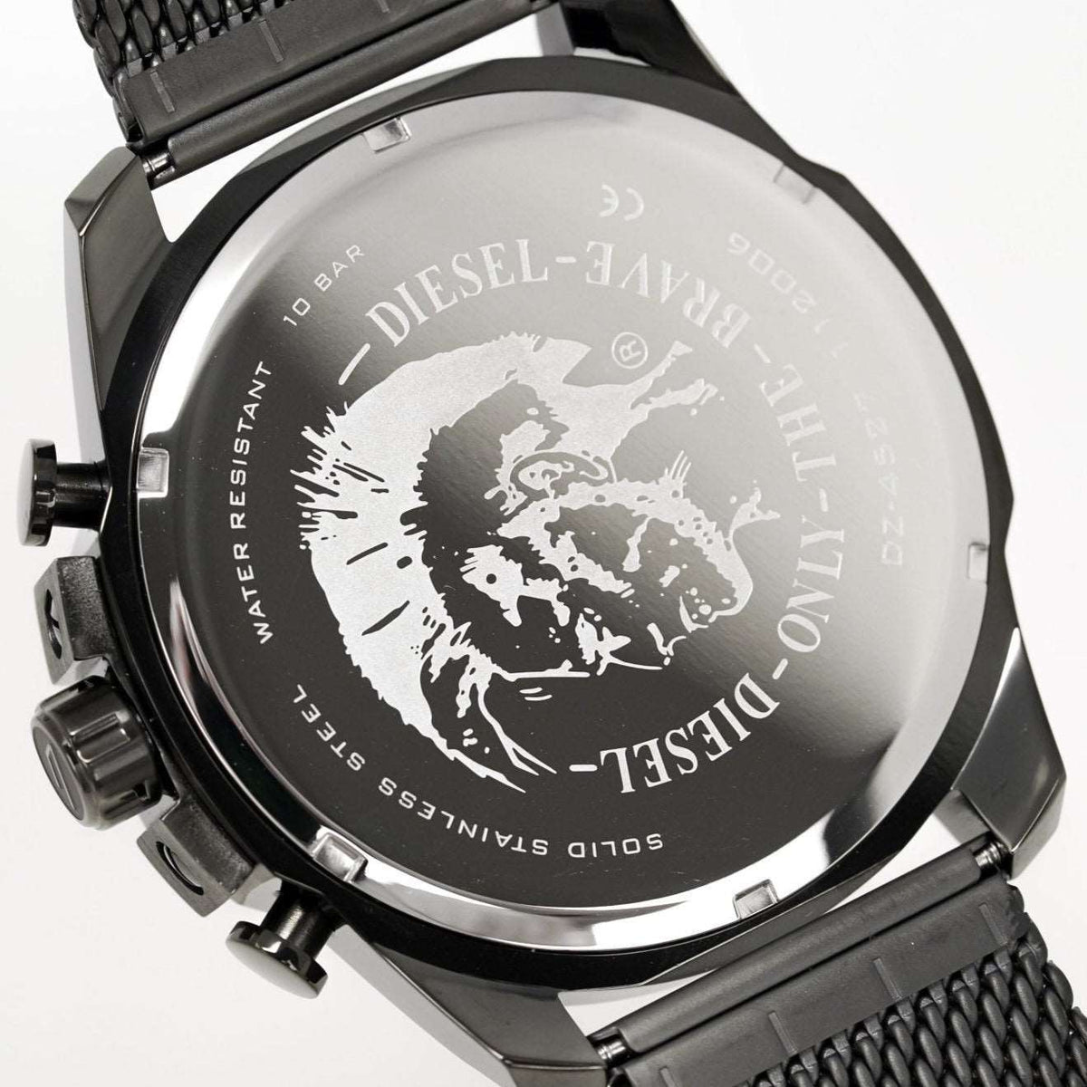 Diesel DZ4527 Men's Chronograph Mega Chief Gunmetal Mesh Watch – product image 5