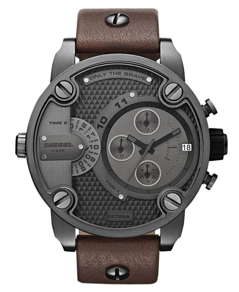 Diesel DZ7258 Men's Chronograph Little Daddy Gun Metal Brown Watch – product image 2