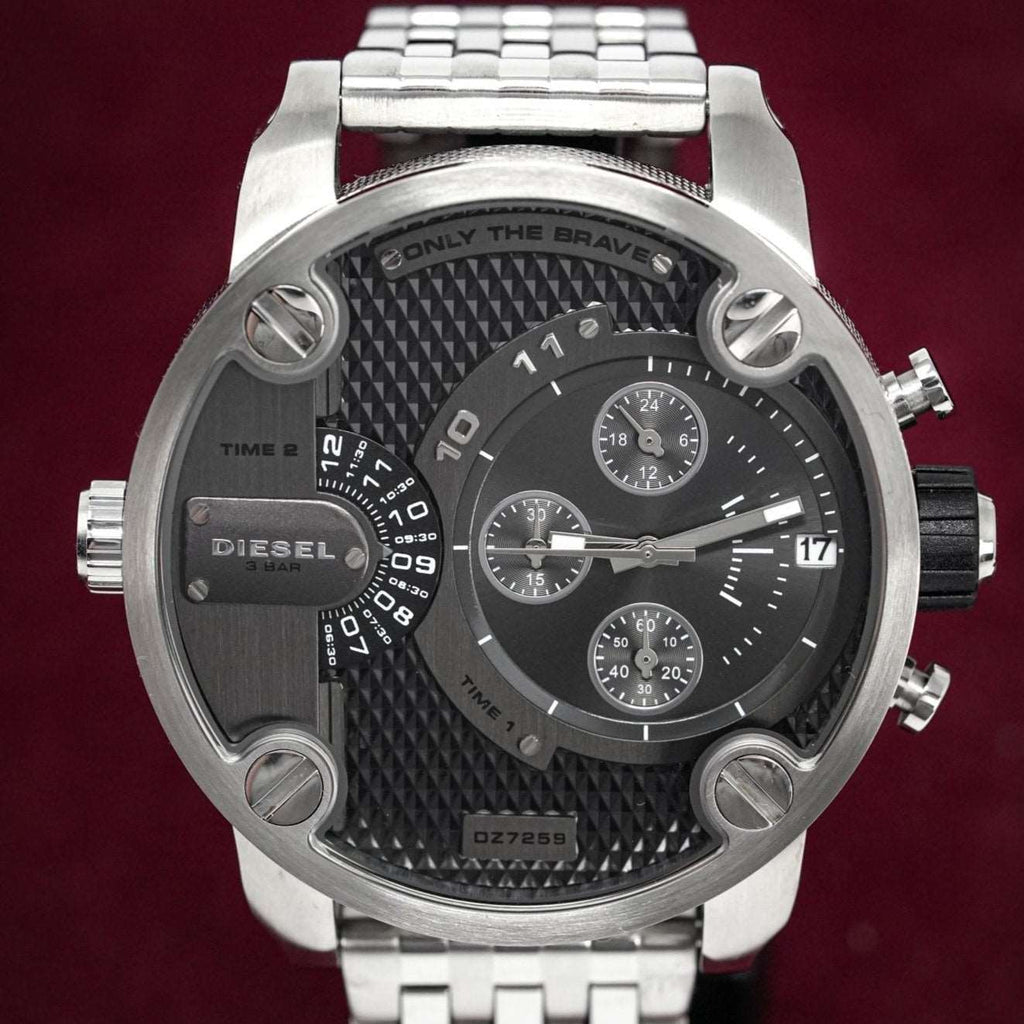 Diesel DZ7259 Men's Chronograph Little Daddy Black Silver Watch – product image 4