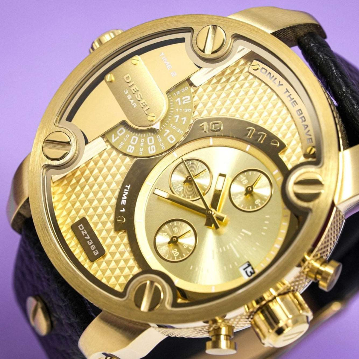 Diesel DZ7363 Men's Chronograph Little Daddy Gold Watch – product image 3