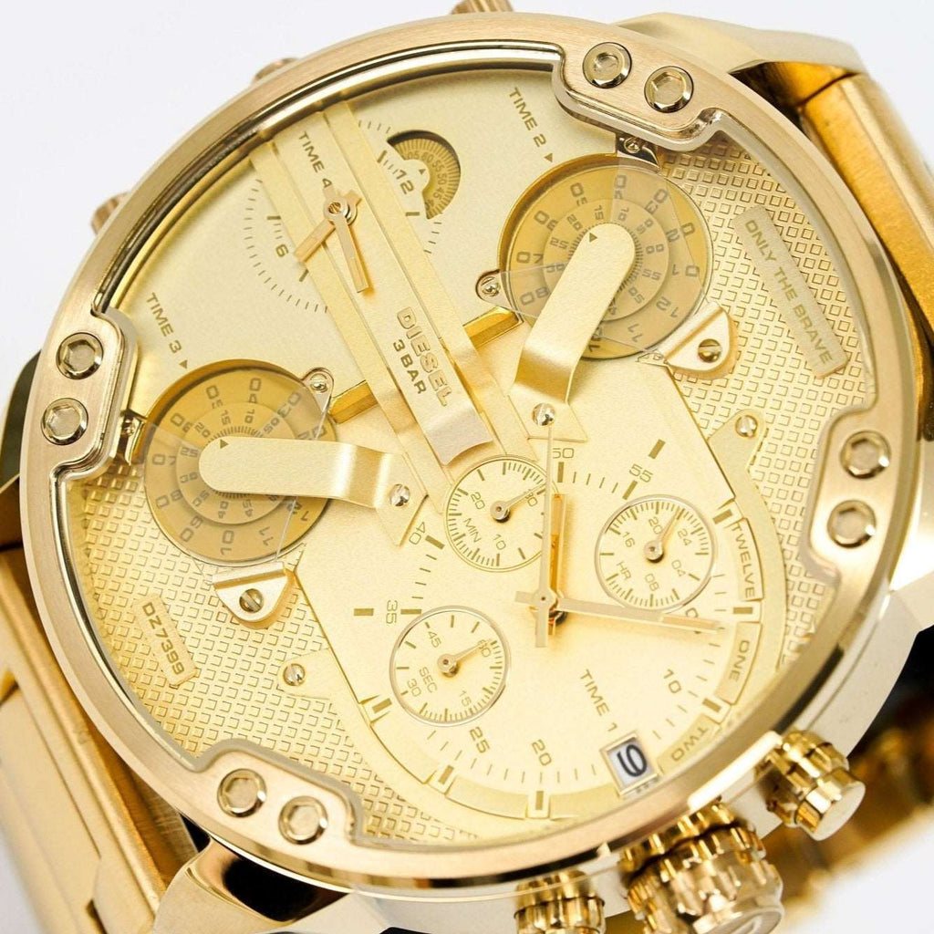 Diesel DZ7399 Men's Chronograph Mr Daddy 2 0 Yellow Gold Watch – product image 2